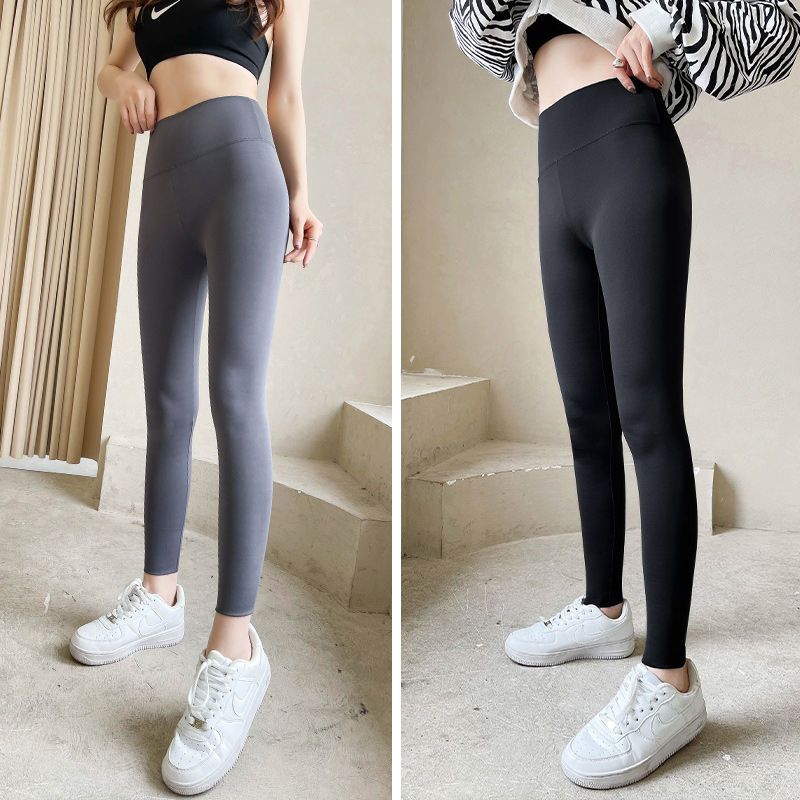 打底裤女外穿春秋季薄款高腰弹力瑜伽芭比裤