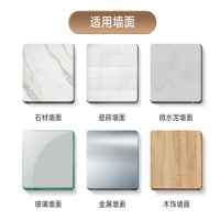 卡贝(cobbe)毛巾架免打孔卫生间置物架浴室浴巾架厕所太空铝免钉卫浴挂件挂杆G01L356枪灰
