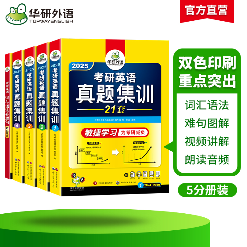 考研英语一 专项训练全套(8本) [正版]考研英语真题集训备考2025英语一英语二历年真题试卷词汇单词阅读理解语法与长难高清大图