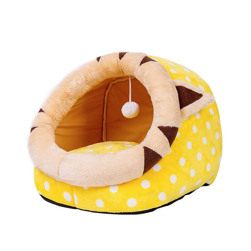 猫窝冬季保暖狗窝四季通用小型犬泰迪猫咪封闭式房子猫屋宠物用品高清大图