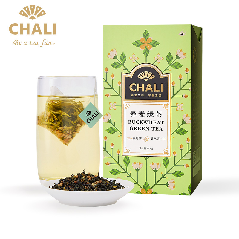 茶里(CHALI)荞麦绿茶盒装54g