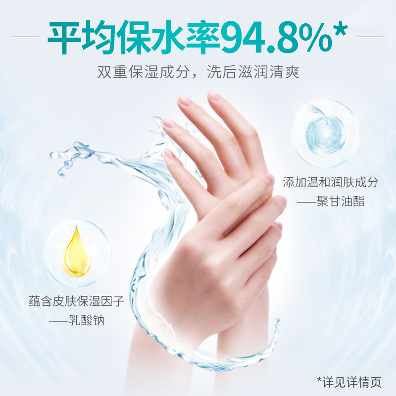 蓝月亮鲜果薄荷泡沫抑菌洗手液255ml×2高清大图
