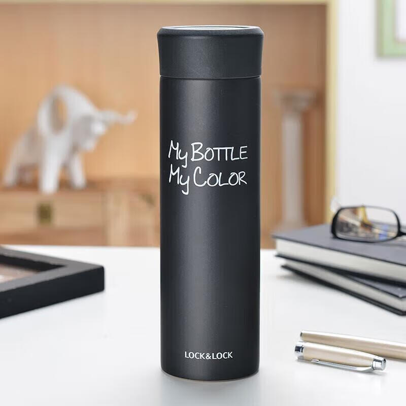 乐扣乐扣(LOCK&LOCK)缤纷保温杯390ml 黑色 LHC4015BLK高清大图