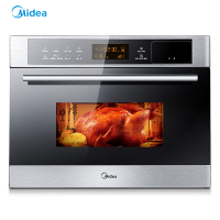 美的（Midea）爵士嵌入式烤箱 TQN34FJS-SS 蒸烤箱 二合一大容量家用电蒸箱电烤箱 蒸汽烤热风循环不锈钢管