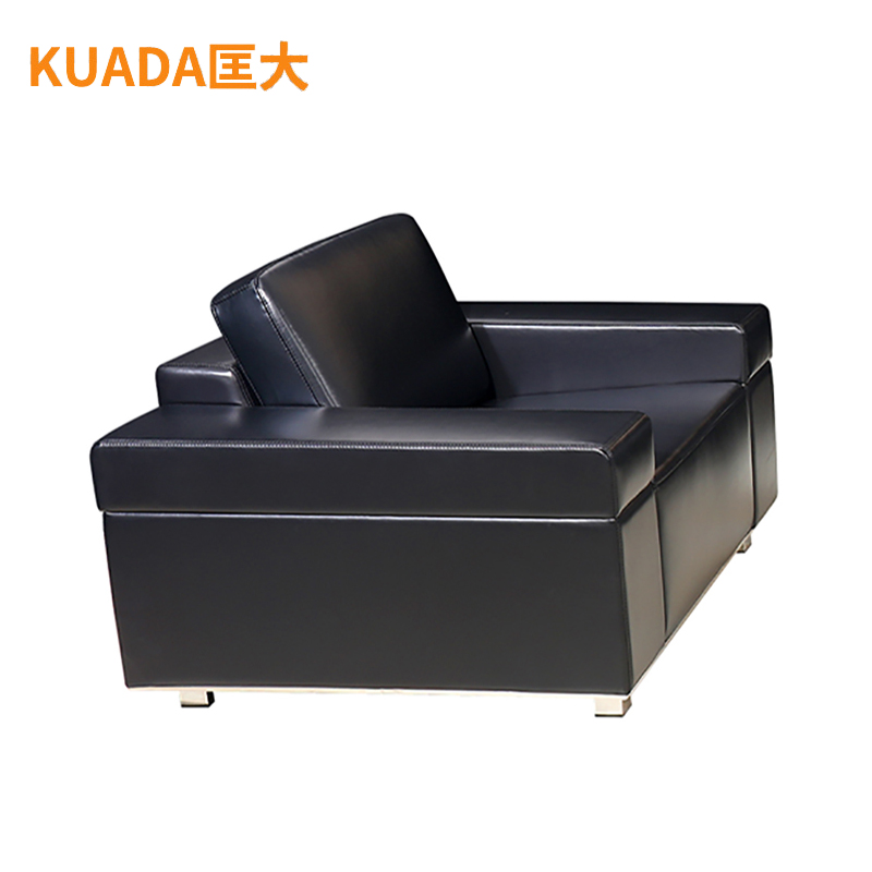匡大 酒店沙发办公沙发 皮艺沙发 办公室接待沙发 牛皮 单人位 KDT295高清大图