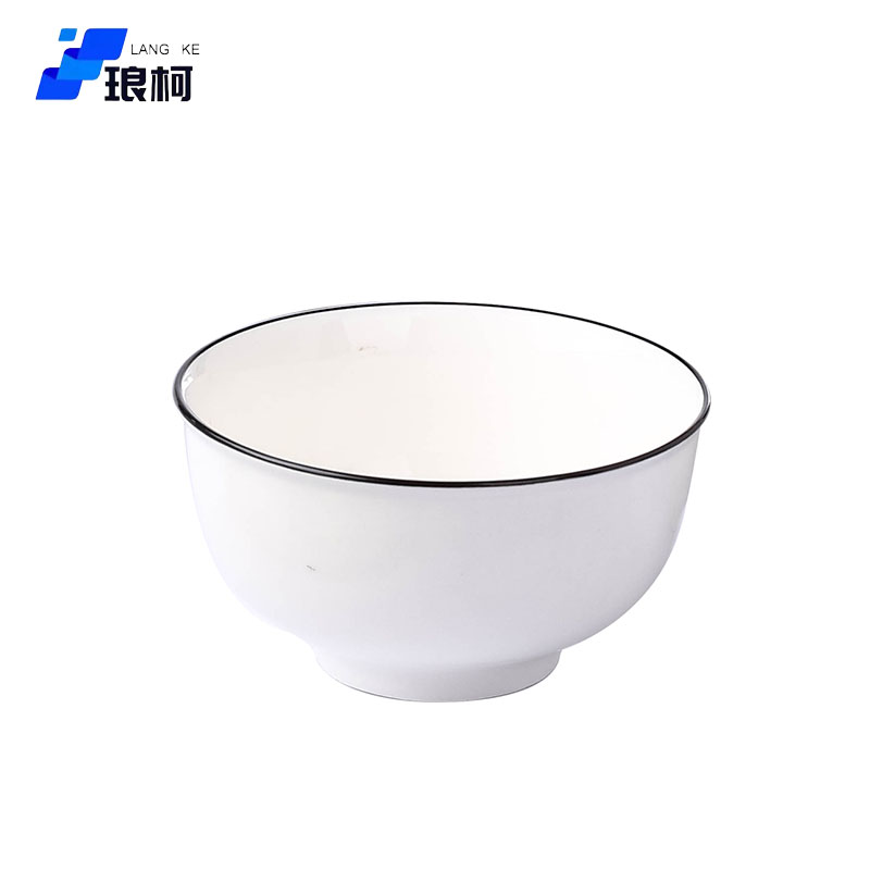 琅柯 陶瓷碗 黑线 4.5英寸