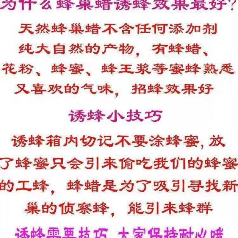 半斤 诱蜂专用蜂蜡500g天然养蜂蜡诱蜂蜂蜡招蜂水蜜蜂蜡招蜂用诱蜂蜡