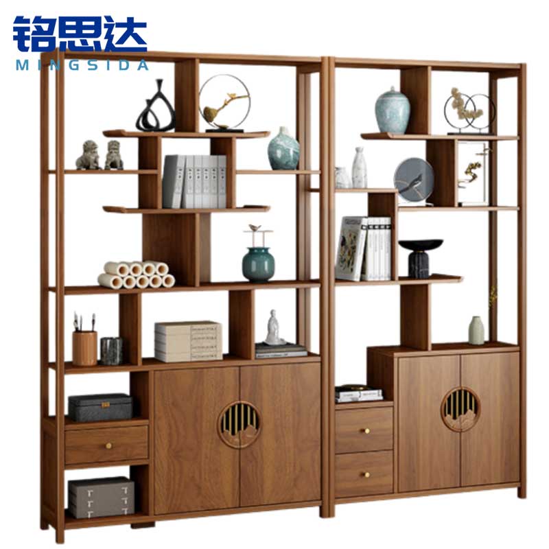 铭思达实木博古架220*30*200cm个高清大图