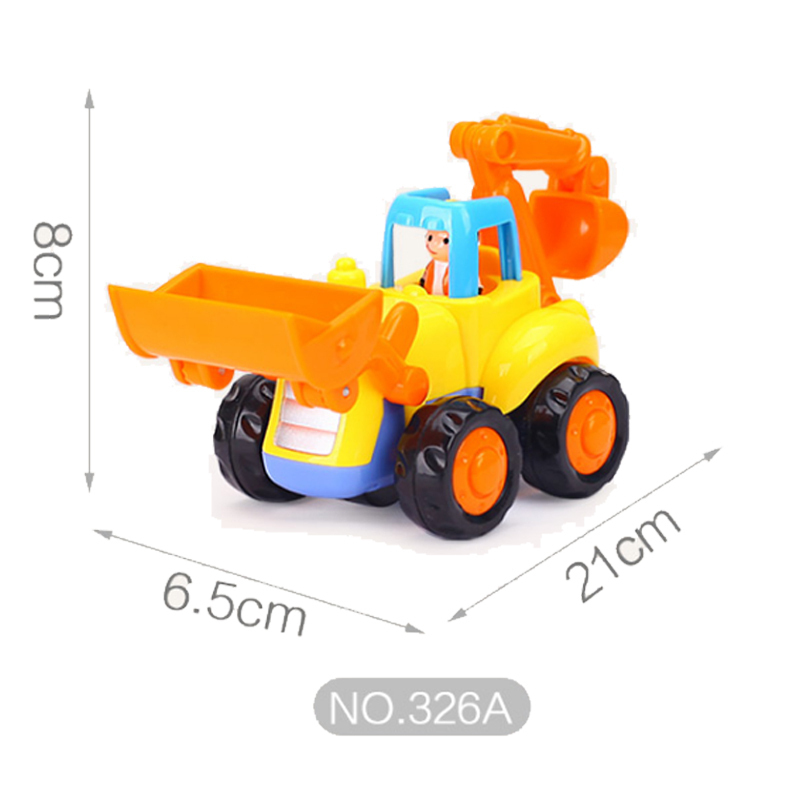 汇乐玩具huiletoys快乐工程队推土车326a惯性动力工程车男孩玩具儿童