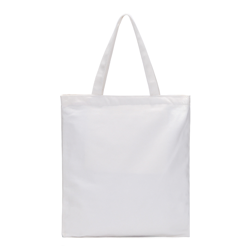 北欧风加厚单肩帆布袋拉链厚实简约休闲单肩包手提书袋咖啡色白字母