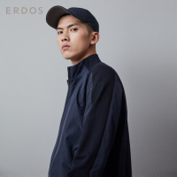 ERDOS 秋冬休闲百搭男士立领拉链夹克短款上衣撞色拼接设计