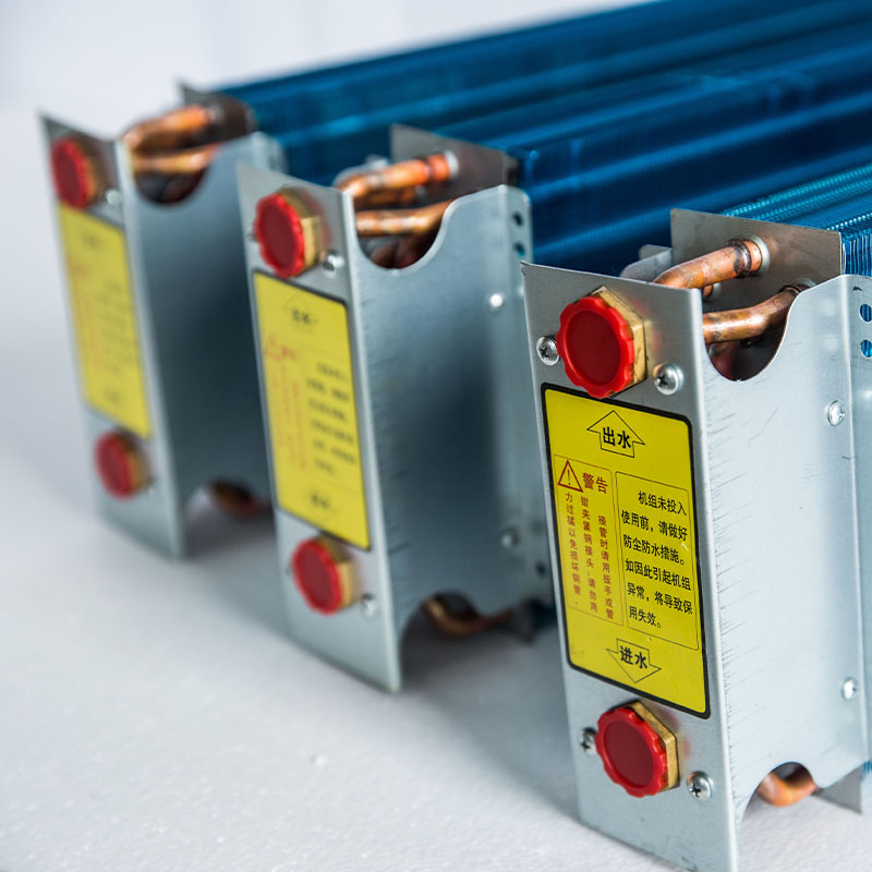 苏宁 三吉森 风机盘管表冷器散热器中央空调铜管换热芯铝箔冷凝蒸发器 表冷器102型号高清大图