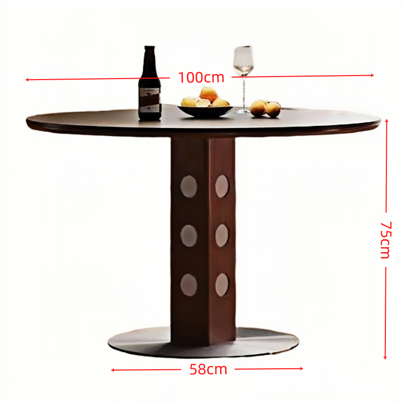 乐琪艺 餐桌100*100*75cm张高清大图