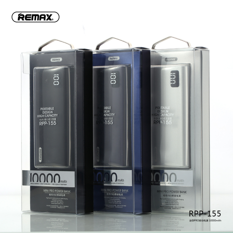 REMAX睿量 迷你PRO 移动电源 RPP-155 10000mAh 暴风银 双USB手机充电宝