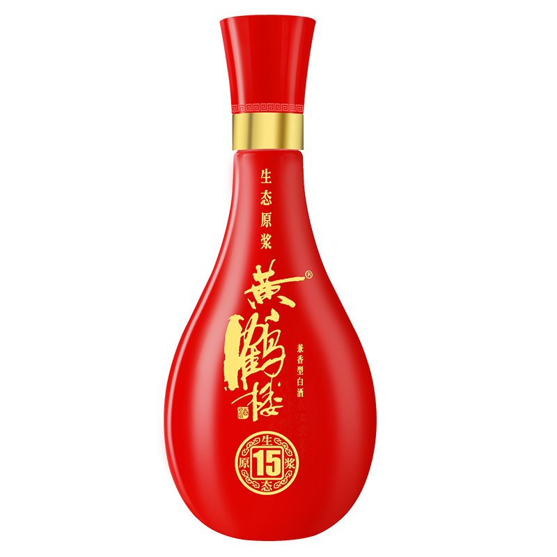 黄鹤楼 生态原浆15 42度 500ml*6 箱装 兼香型白酒