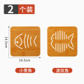 木质隔热垫桌垫餐垫创意隔热防滑防烫垫盘子砂锅杯碗垫桌面大号 升级加厚大号2个【套餐一】