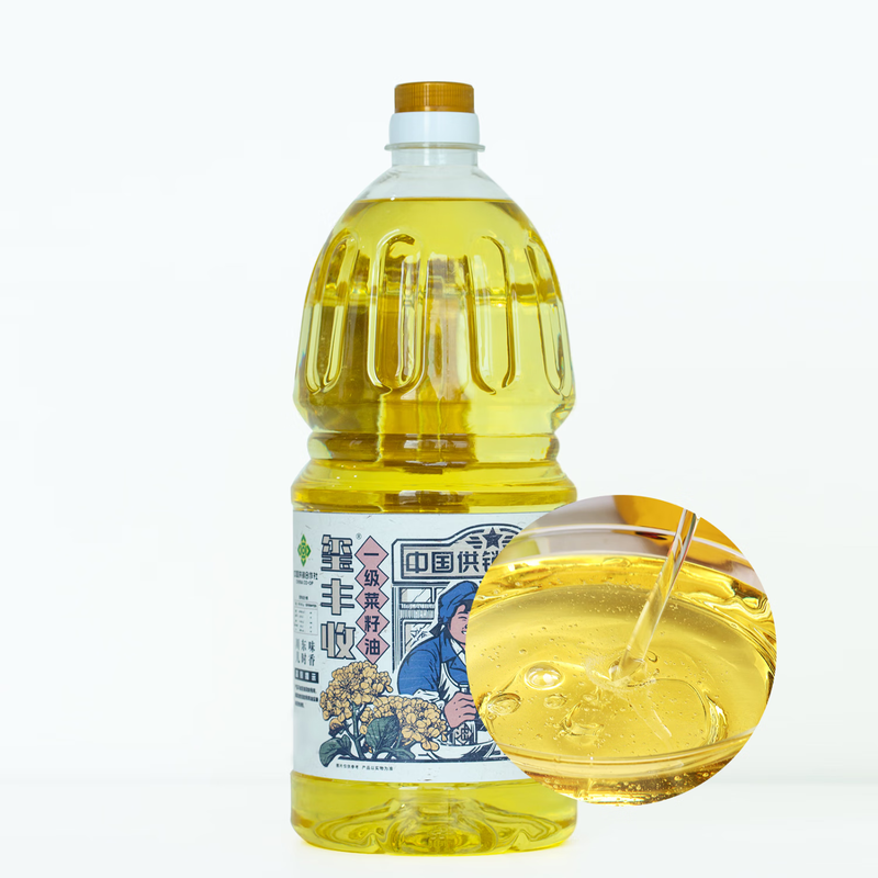 玺丰收一级压榨菜籽油0.9L/1.2L/1.8L标准健康烹饪优选 1.8L