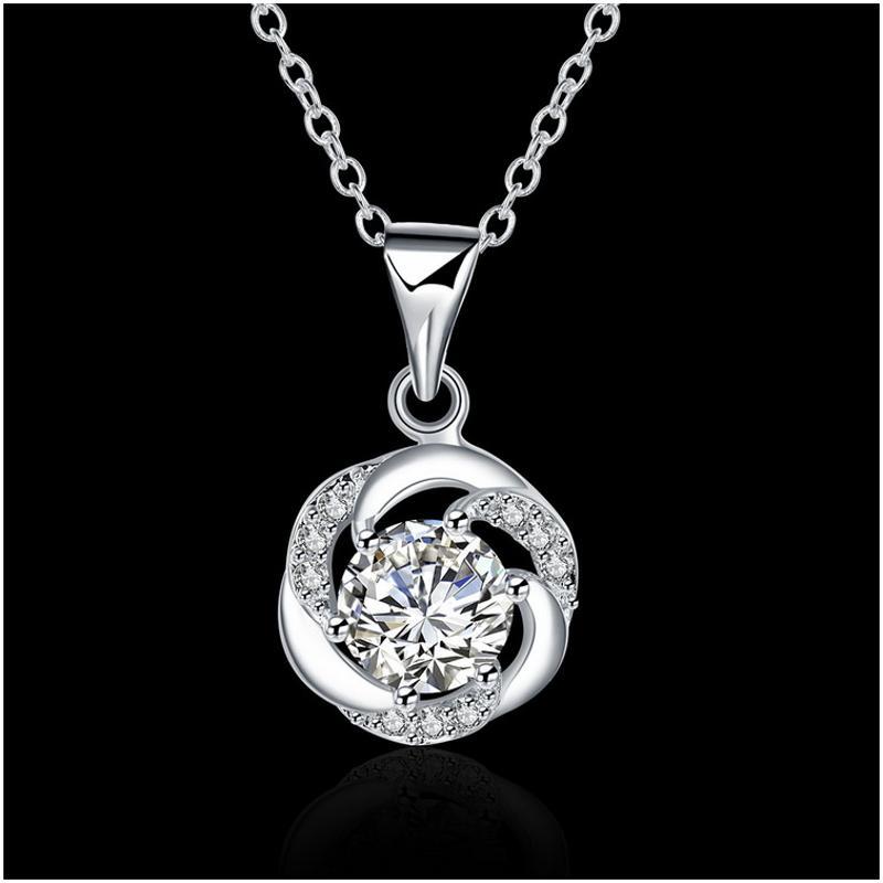 N471Women Silver Necklace 镀925纯银女项链日韩版锁骨链潮人送女朋友七夕情人节礼物