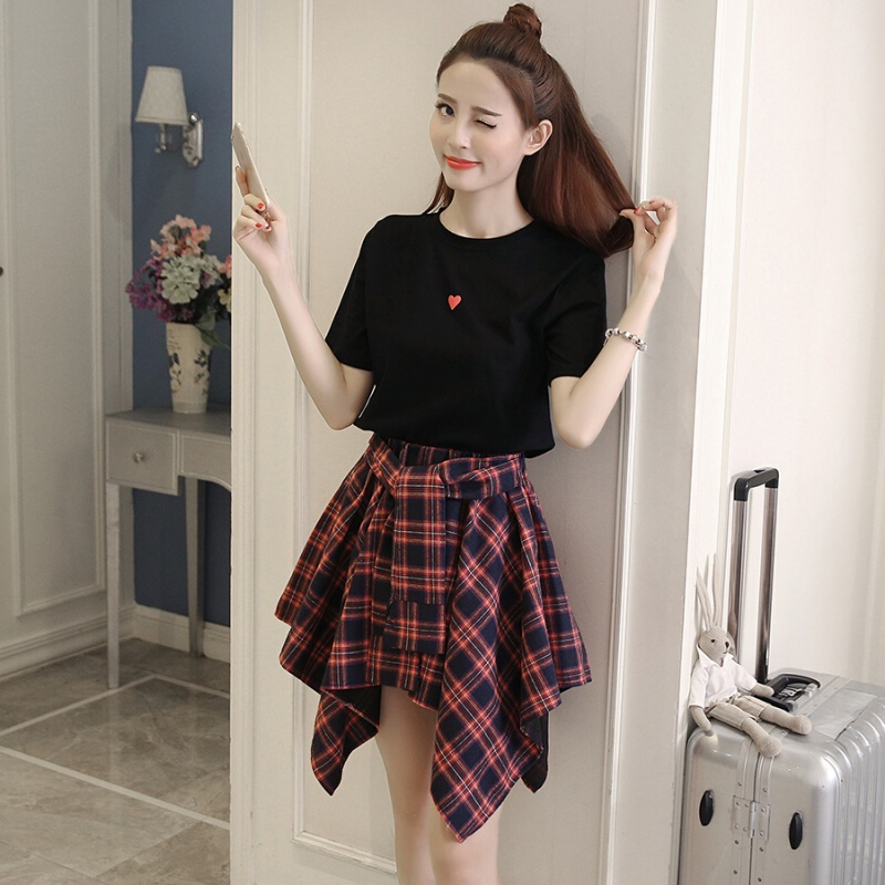 啦啦队服装女套装学生韩版爵士舞t恤宽松舞蹈服装现代舞青春