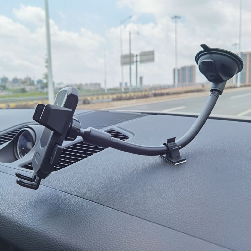 车载手机支架加长款吸盘式汽车手机支撑架车内导航货车装载车通用31