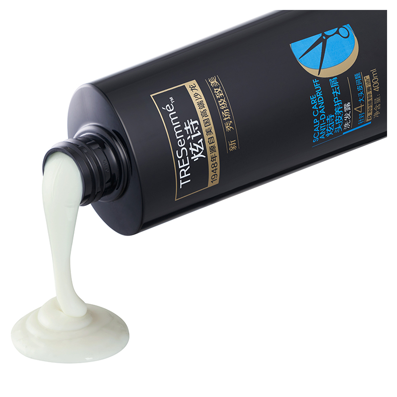 炫诗(Tresemme)头皮养护去屑洗发水400ml 所有发质;干性;油性;受损发质;中性 适合成人[联合利华]