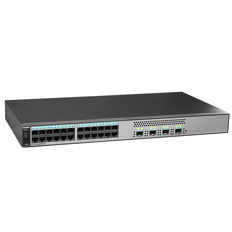 华为(HUAWEI)S1720-28GWR-4P交换机(24个以太网端口,4个千兆SFP,交流供电)