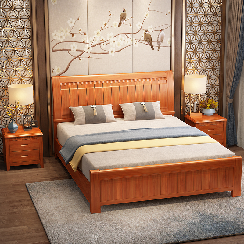 赛颐盛木质床2米高清大图