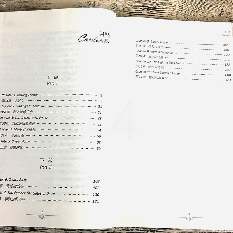 柳林风声中英文双语版 中英文版英汉中英对照中英文经典世界名著 外国文学长篇小说英文版原版英语读物初中高中生课外阅读书籍z