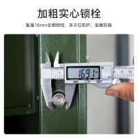 尔迈 钢制枪柜加厚管制器械保管柜密码锁枪弹存放柜双锁机械锁带滚轮 灰白款 40支短枪 1.8米