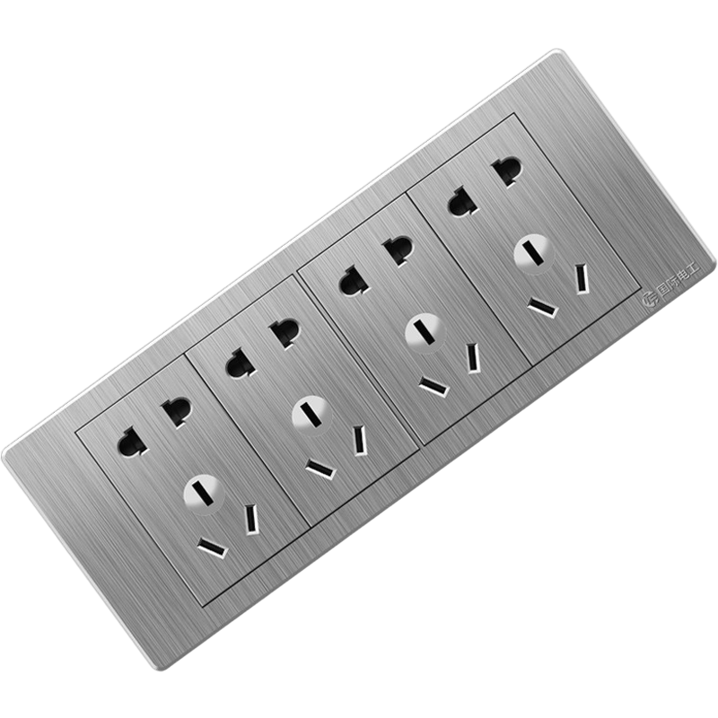 国际电工118型开关插座家用多孔十二孔六9九孔暗装开关面板五孔