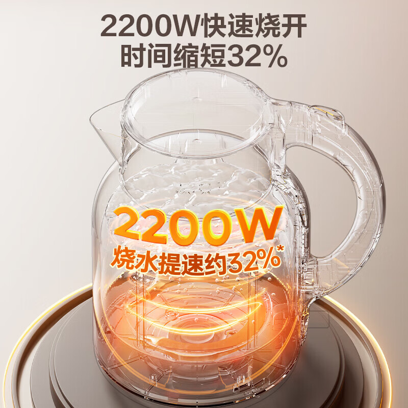 苏泊尔(SUPOR)2L大容量家用多功能电热水壶烧水壶开水壶电水壶2200W速沸 有钛内胆一键开盖 SW-20T03S高清大图