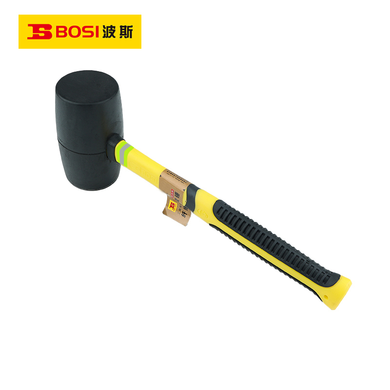 波斯(BOSI) 荧光系列纤维柄橡胶锤 24oz 把高清大图