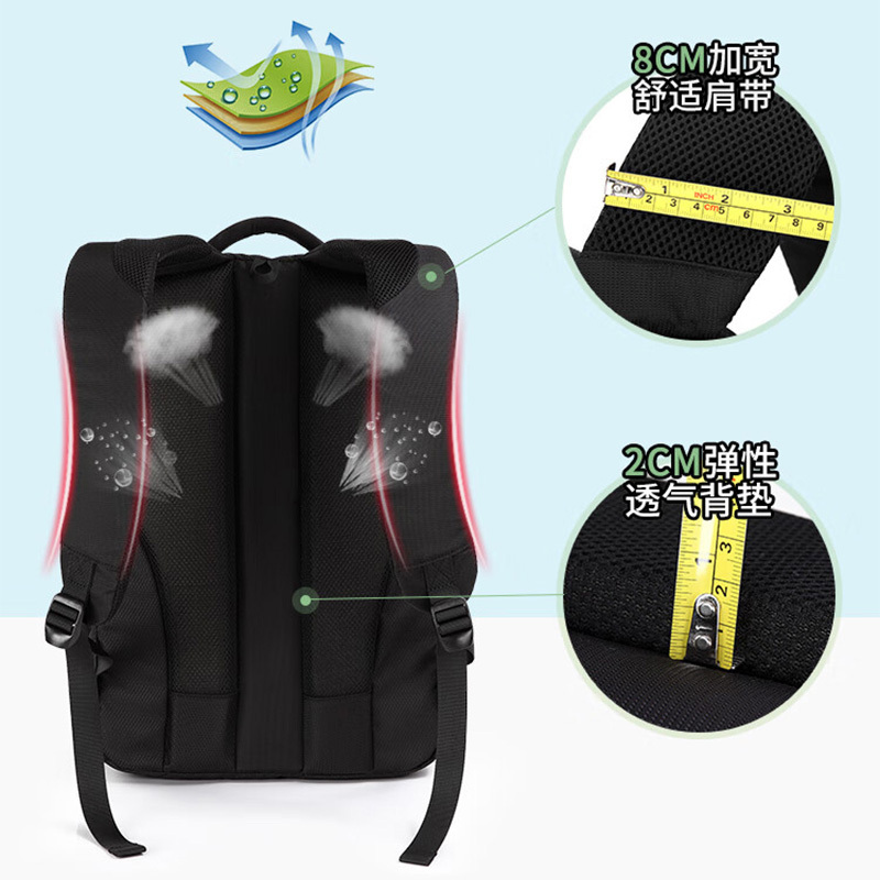 爱华仕双肩包16英寸OCB4148G手提厚实握感舒适(包装随机)高清大图
