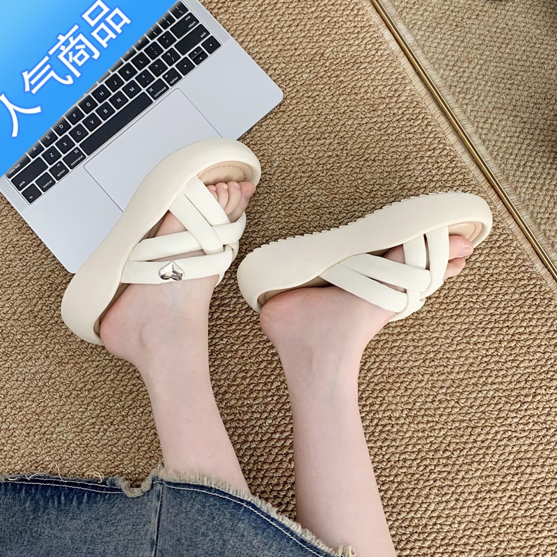 SUNTEK夏季凉鞋女款2023新款网红超火夏天厚底拖鞋女士凉拖鞋外穿配裙凉高清大图