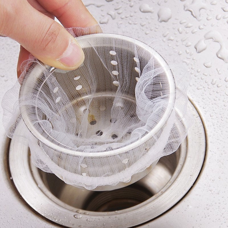 水槽过滤网隔渣网厨房水池地漏老式垃圾洗碗池滤网下水道提笼300只装