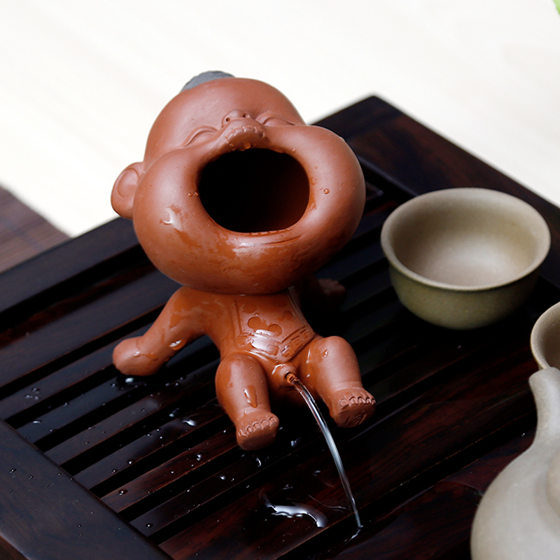 常生源 茶宠 可养紫砂茶艺摆件 开心茶宠