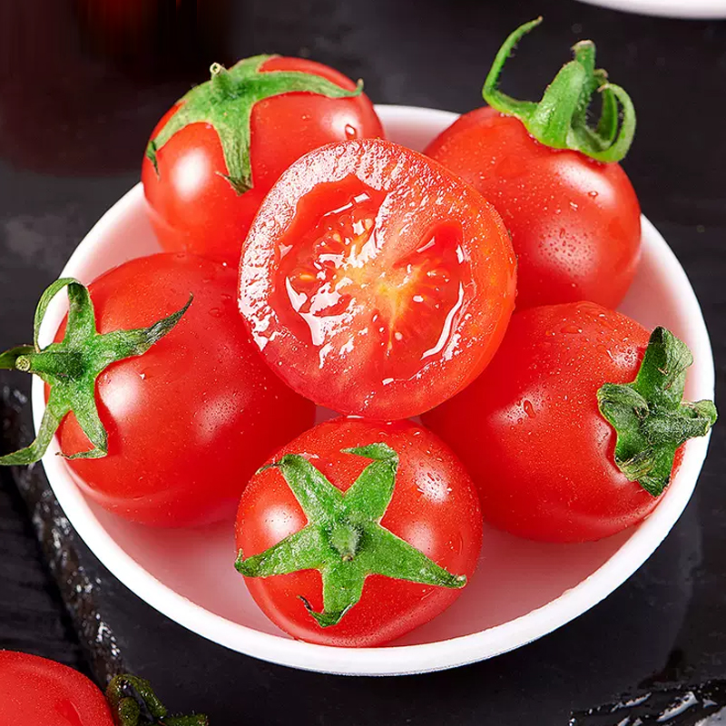 【熊猫鸟】新鲜圣女果 净重5斤 现摘番茄水果自然熟孕妇蔬菜西红柿