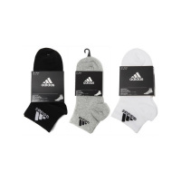 Adidas阿迪达斯男袜女袜2020新款三双装透气运动休闲袜DZ9434