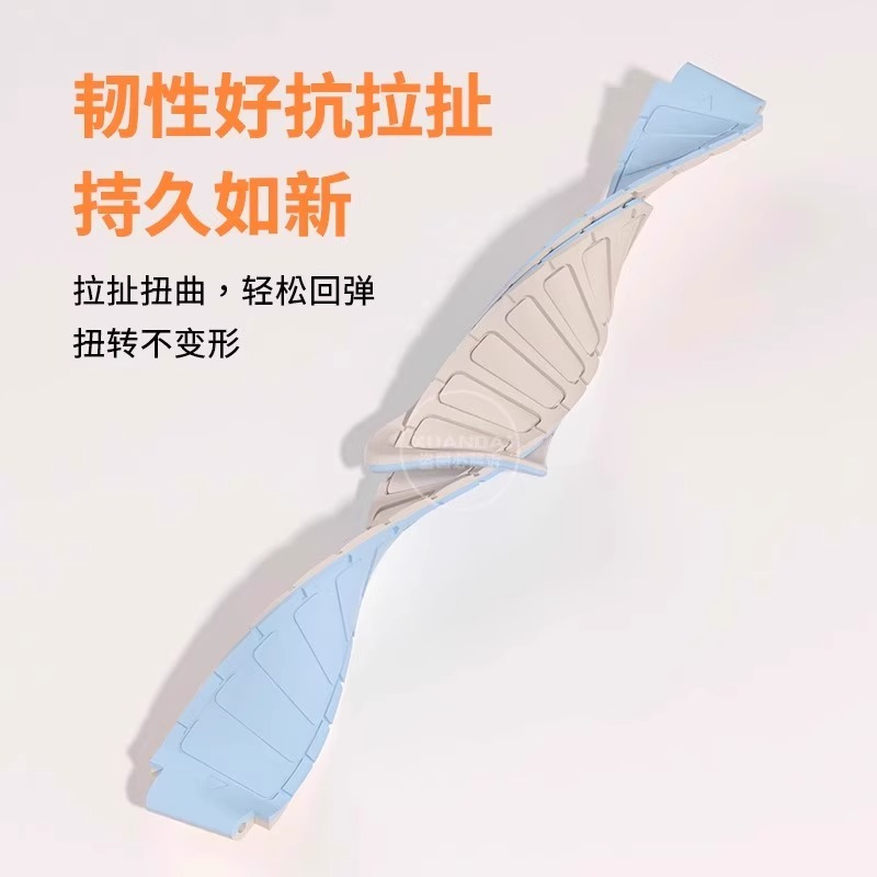 适用oppowatchX表带4Pro环扣克罗心OPPO手表1/2/3牛仔布e替换腕带3139
