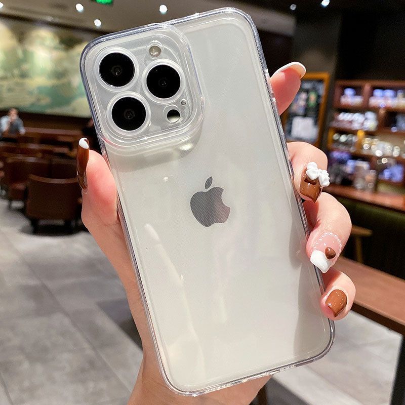 魔画(MOHUA)天使眼镜头适用苹果13手机壳iphone12promax防摔硅胶直边透明XR全包XS软壳11清新超薄
