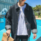 新款港风牛仔外套男韩版学生百搭帅气牛仔衣青年宽松男上衣 YUANSU牛仔服男