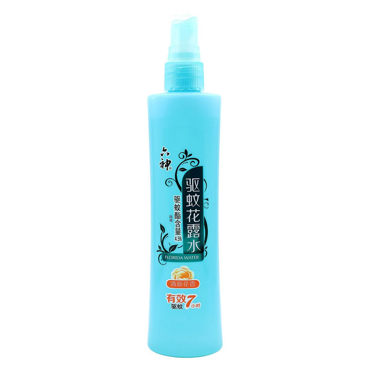 六神【驱蚊喷雾】清新花香花露水-180ml*1(蚊怕水驱蚊液止痒祛痱舒爽)