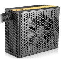 先马(SAMA)金牌600 额定600W (全电压/80PLUS认证/主动式PFC/扁线材) 台式机电脑电源