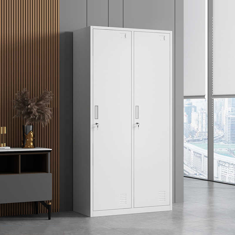 鑫金虎 钢制二门更衣柜优质加厚款员工储物柜铁皮柜办公柜高清大图