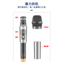 索爱(soaiy)无线可充电麦克风话筒接收器家庭KTV会议K歌卡拉OK唱歌主播网络通用