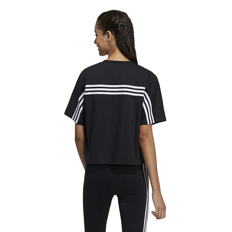 阿迪达斯ADIDAS短袖女夏季新款运动服宽松圆领休闲半袖T恤 GP5457