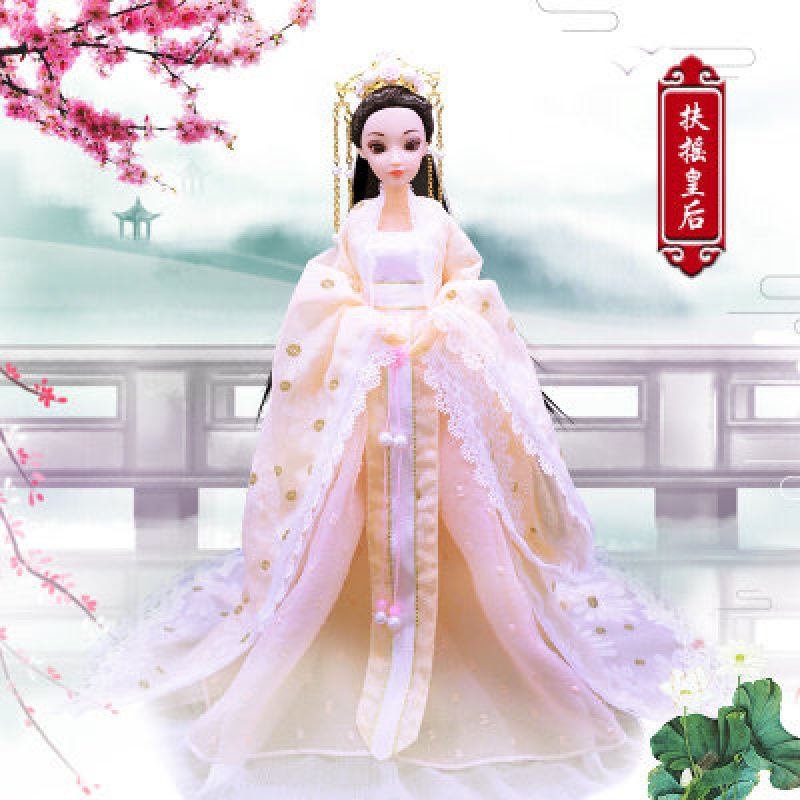 关节芭比公主一家三口中国古装娃娃女孩体系列古装套装大礼包王子 扶摇皇后 单拍衣服（不含娃娃和配饰）