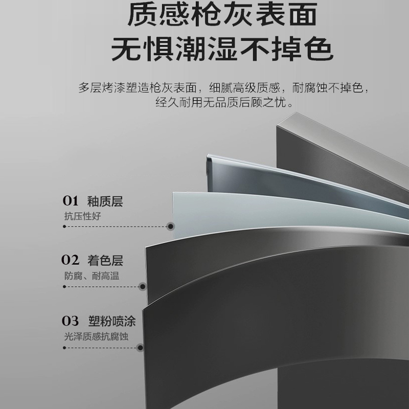 九牧卫浴旗舰店不锈钢枪灰色电热毛巾架烘干浴巾架毛巾架JGJ001