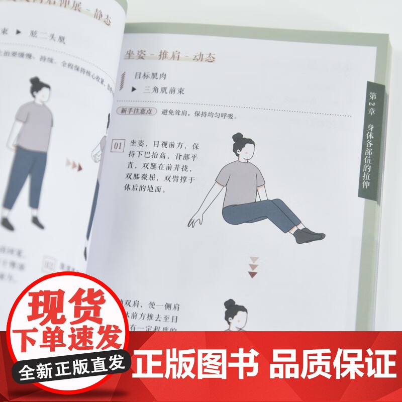 超简单拉伸速查手册 人人都可以找回身体松弛感 王雄 著 运动健身高清大图