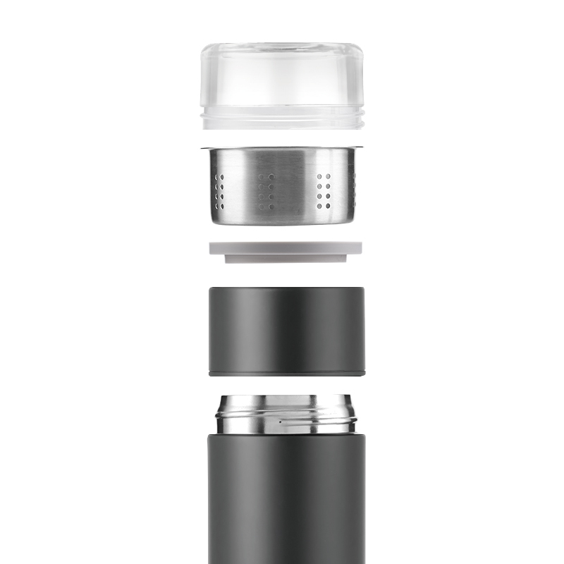 乐扣乐扣（LOCK&LOCK）品茗茶水分离保温杯330ML灰色LHC4232DGRY